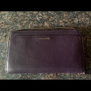 Purple Coach Wallet